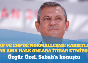 Özgür Özel, Sabah’a konuştu: AKP ve CHP’de normalleşme karşıtları var ama halk onlara itibar etmiyor