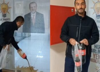 İsrail’e tepki için AKP binasına kola dökmek Erdoğan’a hakaret sayıldı