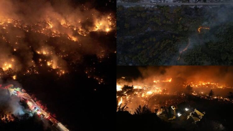 İzmir’in 3 ilçesindeki yangınlara müdahale 3. günde devam ediyor