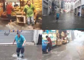 İstanbul’da sağanak: Yollar göle döndü, ulaşım aksadı, bazı ev ve iş yerlerini su bastı
