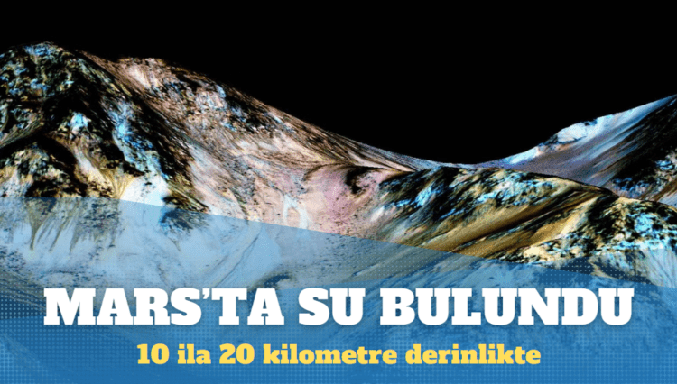 Mars’ın derinliklerinde su bulundu