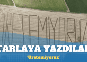 Eskişehirli çiftçiler tarlaya ‘üretemiyoruz’ yazdı