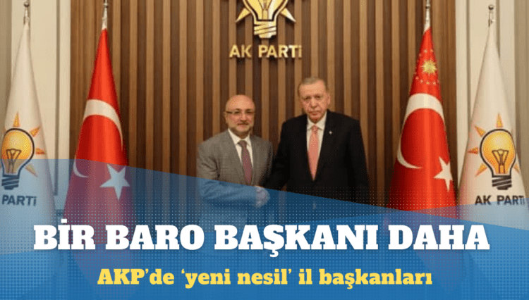 Bir baro başkanı daha AKP il başkanı çıktı
