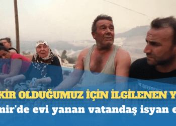 İzmir’de evi yanan vatandaş isyan etti: Fakir olduğumuz için ilgilenen yok