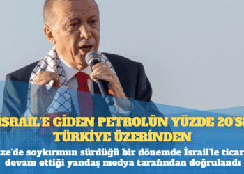İsrail’e giden petrolün yüzde 20’si Türkiye üzerinden