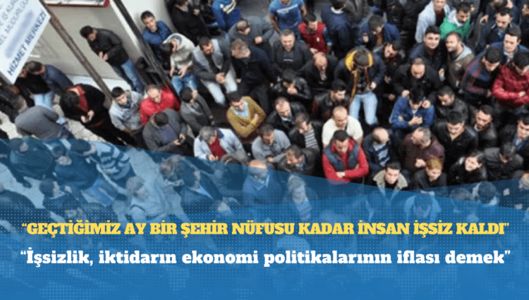 İYİ Partili Türkoğlu: “Geçtiğimiz ay bir şehir nüfusu kadar insan işsiz kaldı”