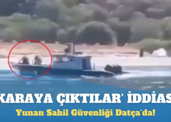 Yunan Sahil Güvenliği Datça’da karaya kadar çıktı: Zodyak botu aldı