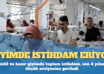 Giyimde istihdam eriyor