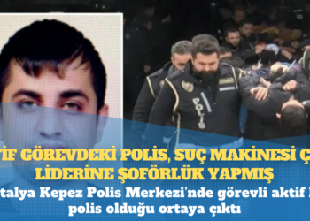 Suç makinesinin şoförlüğünü görevdeki polis memuru yapmış