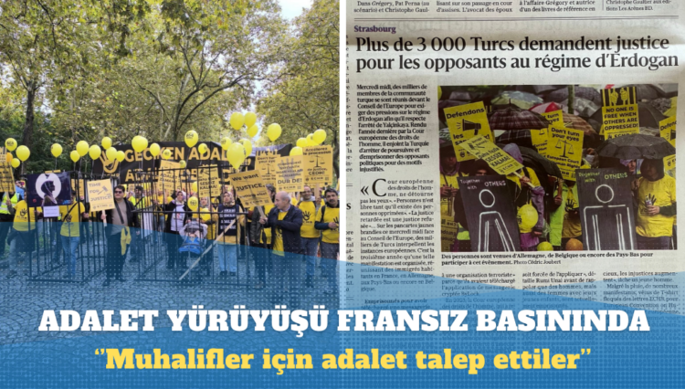 Adalet yürüyüşü Fransız basınında: 3.000’den fazla Türk, Erdoğan rejiminin muhalifleri için adalet istiyor