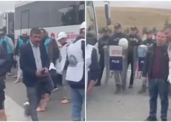 Fernas işçileri, Ankara girişinde durduruldu: ‘Millet yerine holding meclisi yazsınlar’