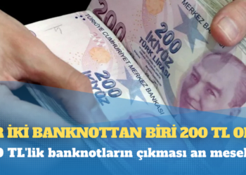 Her iki banknottan biri 200 TL oldu