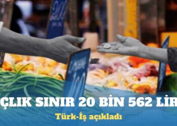 Açlık sınırı 20 bin 562 lira