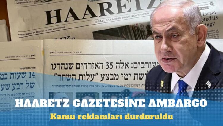 İsrail hükümetinden muhalif Haaretz gazetesine ambargo