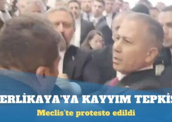Ali Yerlikaya’ya Meclis’te kayyım protestosu