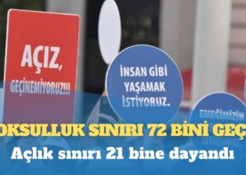 Açlık sınırı 21 bine dayandı, yoksulluk sınırı 72 bini geçti