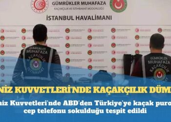 Deniz Kuvvetleri’nde ABD’den Türkiye’ye kaçak puro ve cep telefonu sokulduğu tespit edildi