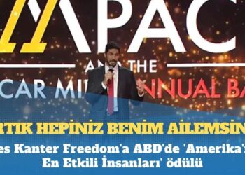 Enes Kanter Freedom’a ABD’de ‘Amerika’nın En Etkili İnsanları’ ödülü