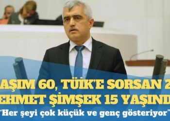 Gergerlioğlu: Yaşım 60, TÜİK’e sorsan 20; Mehmet Şimşek 15 yaşında