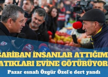 Pazar esnafı Özgür Özel’e dert yandı: “Gariban insanlar attığımız atıkları evine götürüyor”