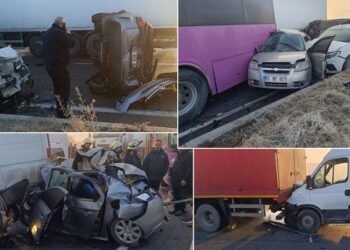 Van’da zincirleme kaza: Bir ölü, dördü ağır 51 yaralı