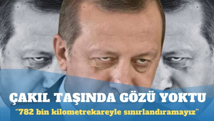 ‘Çakıl taşında’ gözü olmayan Erdoğan: Ufkumuzu 782 bin kilometrekareyle sınırlandıramayız