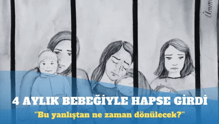 KHK’lı öğretmen, 4 aylık bebeğiyle hapse girdi