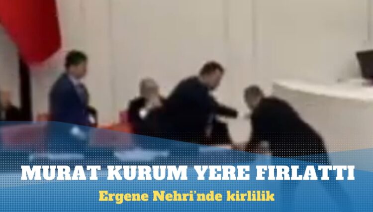 CHP’li Aygun ‘Ergene Nehri’nden kirli su getirdi, Murat Kurum yere fırlattı