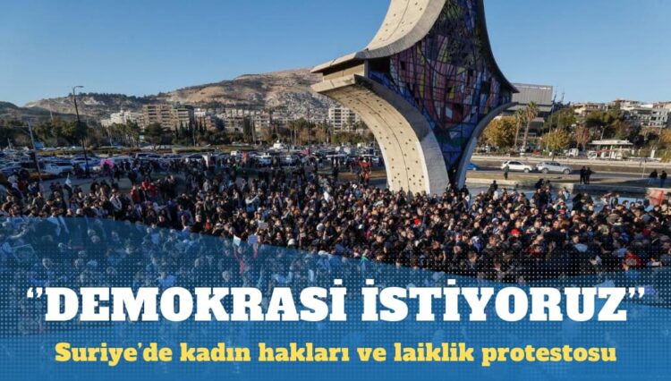 Suriye’de kadın hakları ve laiklik protestosu