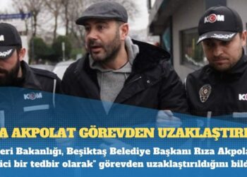 Beşiktaş Belediye Başkanı Rıza Akpolat görevden uzaklaştırıldı