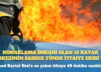 Konaklama imkanı olan 16 kayak merkezinin sadece 3’ünde itfaiye ekibi var
