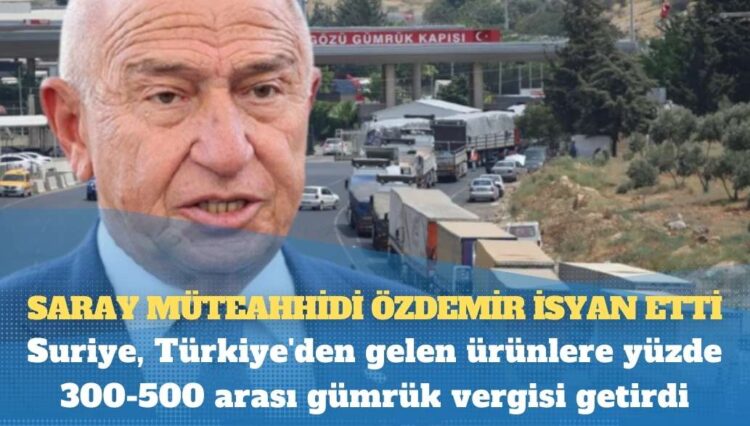 Saray müteahhidi Özdemir isyan etti