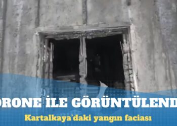 Bolu’da yangın faciasının yaşandığı Grand Kartal Otel, drone ile görüntülendi