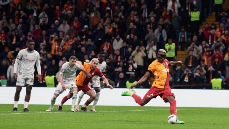 Galatasaray tek golle 3 puanı aldı