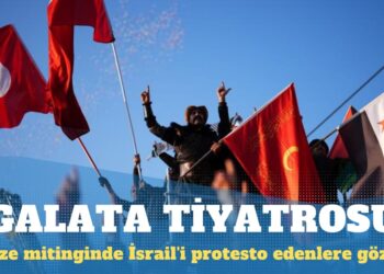Gazze mitinginde İsrail’i protesto edenlere gözaltı