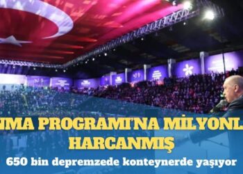 650 bin depremzede konteynerde yaşıyor: Erdoğan’ın katıldığı ‘anma programı’na milyonlar harcanmış