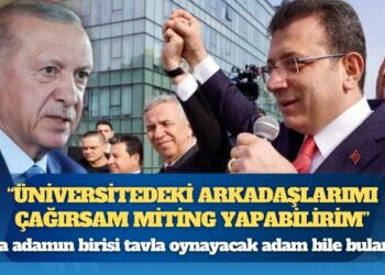 İmamoğlu’ndan Erdoğan’a diploma yanıtı: Üniversitedeki arkadaşlarımı çağırsam miting yapabilirim. Ama adamın birisi tavla oynayacak adam bile bulamaz
