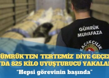 Gümrük’ten ‘tertemiz’ diye geçen TIR’da 825 kilo uyuşturucu yakalandı