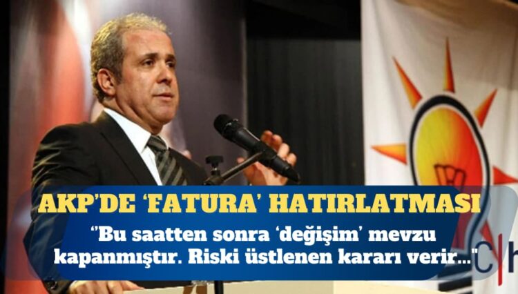 AKP MKYK’de yer almayan Şamil Tayyar: Bu saatten sonra ‘değişim’ mevzu kapanmıştır