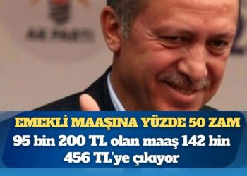 Maaşına yüzde 50 zam
