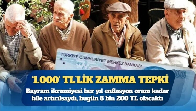 Bayram ikramiyesi her yıl enflasyon oranı kadar bile artırılsaydı, bugün 8 bin 200 TL olacaktı