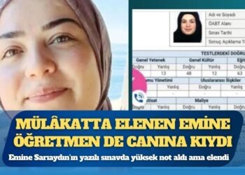 Mülâkatta elenen Emine öğretmen de canına kıydı