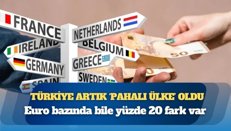 Euro bazında bile yüzde 20 fark var: Türkiye artık ‘pahalı ülke’ oldu