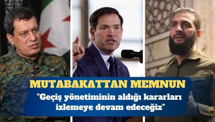 ABD Suriye’deki Şam-SDG mutabakatından memnun