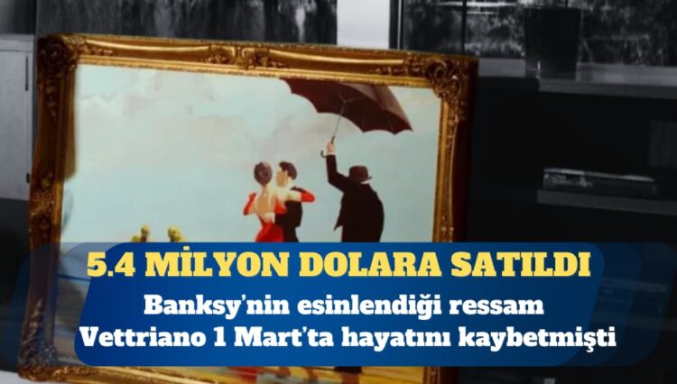 Banksy’nin Vettriano’dan uyarladığı eser 5,4 milyon dolara satıldı