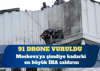 Moskova’ya şimdiye kadarki en büyük İHA saldırısı: En az 91 drone vuruldu, en az üç kişi öldü