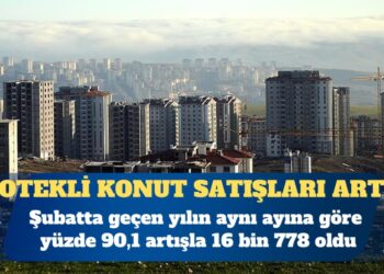 İpotekli konut satışları yüzde 90,1 arttı