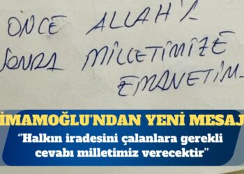 İmamoğlu’ndan yeni mesaj: Halkın iradesini çalanlara gerekli cevabı milletimiz verecektir