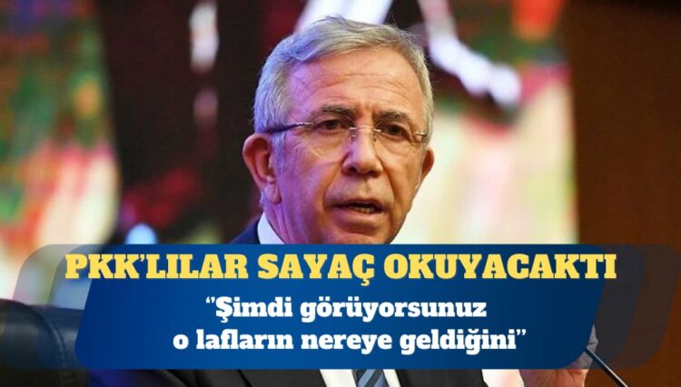 Yavaş: Seçimden önce şunu söylediler; ‘Mansur Yavaş, kazanırsa PKK’lılar sayaç okuyacak.’ Şimdi görüyorsunuz o lafların nereye geldiğini