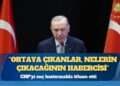 Erdoğan CHP’ye dönük yeni adımların haberini verdi